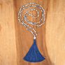 Crystal Knot Tassel Necklace Hand Woven Long Sweater Chain Buddha Head Pendant Women's Necklace