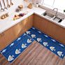 Cute Cartoon Sucking Water and Oil Kitchen Mats Kitchen anti Slip Mat Home Stain Resistance Kitchen Floor Mat Waterproof