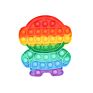 Design Animal-Shaped Fidget Toy Rainbow Push Bubbles Fidget Sensory Toy Silicone Sensory Educational Toy