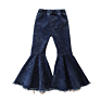 Fall Little Girls Cotton Bell Bottoms Children's Clothing Spring Girls Jeans Pant Kids Flares Black Pants
