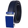 Gina Free Logo Men's Real Leather Ratchet Dress Belt with Automatic Buckle