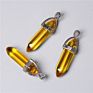 Hexagon Pencil Point Natural Real Gem Stone Pendant Necklace Crystal Stone Jewelry Necklace Healing Stone for Women