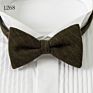 Last Design Mens Tuxedo Wool Bow Ties for Men Handmade