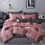 Luxury Printed Pillow Case Bed Sheet and Quilting Comforter Sets Quilt Bedding 4 Piece