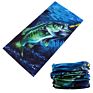 Neck Gaiter Sun Headwear Tubular Bandana Bule Color Tube Sports Seamless Headwear Fishing Bandana