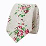 Novelty Mens Colorful Floral Cotton Linen Neck Ties for Wedding Party