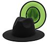 Polyester Cotton Vegan Material Two Tone 60 Colour Fedorahat Fedora Hat for Women Men Party Show Music Festival Dress