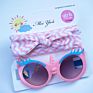 Pretty Children Hair Accessories Set Baby Girl Sunglasses and Headband Sets Cute Bow Hairband for Girl