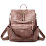 Pu Leather Women Hailey Melea Convertible Backpack for Bags Shoulder Strap College School Backpack