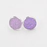 Silver Plating Stud Resin Druzy Drusy Earrings 12Mm Resin Cabochon Earrings for Women Jewelry Gift