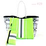 Style Waterproof Neoprene Customized Large Tote Bag for Women Neoprene Beach Bag Perforated Shoulder Neoprene Bags Handbags