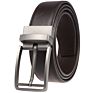 Zk707-3 Zinc Alloy Pin Buckle Genuine Leather Belt for Men