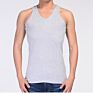 100% Cotton Knitted Thin Plain Tank Top in Men's Undershirt