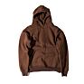 100% Cotton Unisex Brown Heavy Hoodies Blank over Size Hoodie Pullover