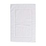 100% Cotton White Jacquard Hotel Bathroom Door Floor Bath Mat with Logo
