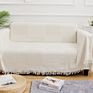 100% Cotton Woven White Blanket for Wall Tapestries and Sofa Blankets