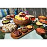 100%Natural Wood Serving Bowl Wooden Salad Bowl Bamboo Fruit Bowl