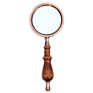10 Times Wood Handle Reading Magnifying Glass Optical Glass Magnifier