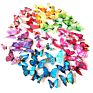 12Pcs One Pack 10 Colors Pvc Butterflies 3D Wall Sticker Home Decorations Refrigerator Decoration Wall Sticker Butterfly