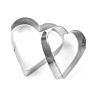 12Pcs Stainless Steel Cookie Cutter Heart Cookie Cutter Set Biscuit Cutter Stainless Steel Cake Baking Tool