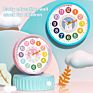 14 Inch Kids Colorful Cartoon Plastic Wall Clock for Educational Learning Time