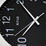 14 Inch Mental Wall Clock with Digital Readout for Month, Date, Day and Room Temperature
