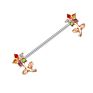 14G Industrial Barbell Surgical Steel Industrial Earring 1 1/2 Inch (38Mm) Ear Cartilage Helix-Conch Industrial Piercing Jewelry
