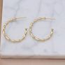 14K Gold Plated Bamboo Earrings Diy Personalize Earrings Supplies Findings for Jewelry Making Supply