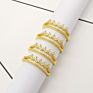 14Kt Gold Jewelry Princess Crown Gold Thin Ring 14K Real Gold Ring for Women Engagement Gift