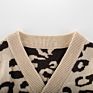 161 Newborn Baby Boy Girl Clothes Leopard Print Sweater Knitted Cardigan Kids Casual Tops for Autumn Sweater Outwear