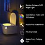 16 Color Toilet Night Light, Motion Sensor Waterproof Led Toilet Bowl Light for Bathroom Washroom