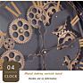 20 Inch European Antique Industrial Design Rolling Gear Wall Clock
