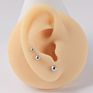20G Surgical Steel Ear Studs Small Ball Screws Small Earrings Daith Ear Bone Cartilage Piercing Body Jewelry 3/4/5Mm