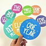 20Pcs or 32Pcs round Sticker Baby Month Growth Milestone Sticker Newest Printing Sticker