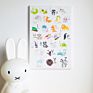 26-Letter Photo Frame Children's Room Background Wall Decoration Animal English Teaching Props