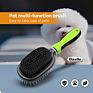 2 in 1 Pet Hair Grooming Tool Double Side Dog Cat Pin and Bristle Combo Brush