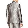 2 Piece Latest Design Men Suit Silver Coat Pant Men Suit Groom Wedding Suit