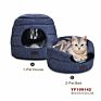 2 Way Use Tassel House Design Warm Comfortable 43X35Cm Small Pet Cave Bed Cat Dog
