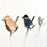 2Pc Bird Pattern Hooks Self Adhesive Door Wall Hanger Hooks Suction Heavy Load Rack Cup Sucker Bathroom Kitchen Hanger Organizer