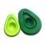 2Pcs Silicone Crisper Reusable Vegetable Savers Fresh-Keeping Food Hugger Avocado Hugger