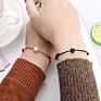 2Pcs/Set Matte Lava Stone Natural Stone Bead Bracelet Red String Braiding Couple Bracelets for Men Women Wish Jewelry Ns92021