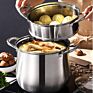 304 Cooking Pot Casserole Ses with Glass Lid Couscoussier 18 10 Stainless Steel Couscous Steamer Pot