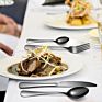 30Pcs Black Matte Cutlery Set Flatware Stainless Steel Black Silverware Set