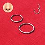 316L Surgical Steel Septum Nose Piercing Helix Cartilage Rook Hoop Earring Hinged Clicker Segment Nose Ring Body Jewelry