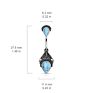 316L Surgical Steel Turquoise Belly Bar Button Ring Sets Jewelry