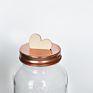 32Oz Glass Mason Jar with 70Mm Coin Bank Lids for Gift