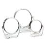360 Degree Rotatable Metal Table Makeup Mirror Frame Desktop Vanity Mirror Make up Mirror 4 Inch Silver Rose Gold Round