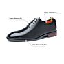 37-48 Big Size Men's Derby Brown Oxford Shoe Square Toe Business Lace up Wedding Dress Shoe 317