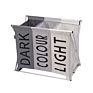 3 Colors Laundry Hamper Basket Storage Baskets with 3 Compartments with Sturdy Aluminum Frame Basket for Dirty Clothes