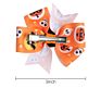 3 Inch Mini Halloween Hair Bows with Clips for Girls Handmade Ghost Pumpkin Pinwheel Hair Clips Hair Pin Accessories